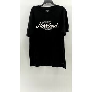 SQRTN COMPANY Unisex Black-White Crewneck Logo Short Sleeve T-Shirt SZ XL